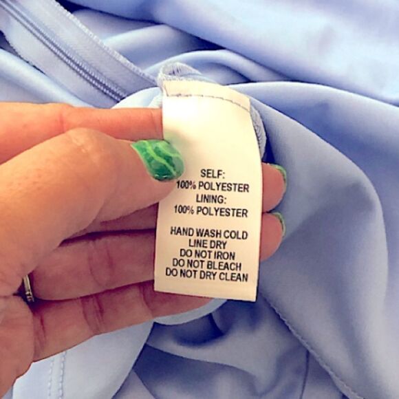 Lulu's Floral High Neck Periwinkle Lace Up Back Flowy Skater Mini Dress Large - Picture 10 of 10